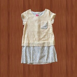 Ray Cassin Lace Floral Mini Dress - Size S